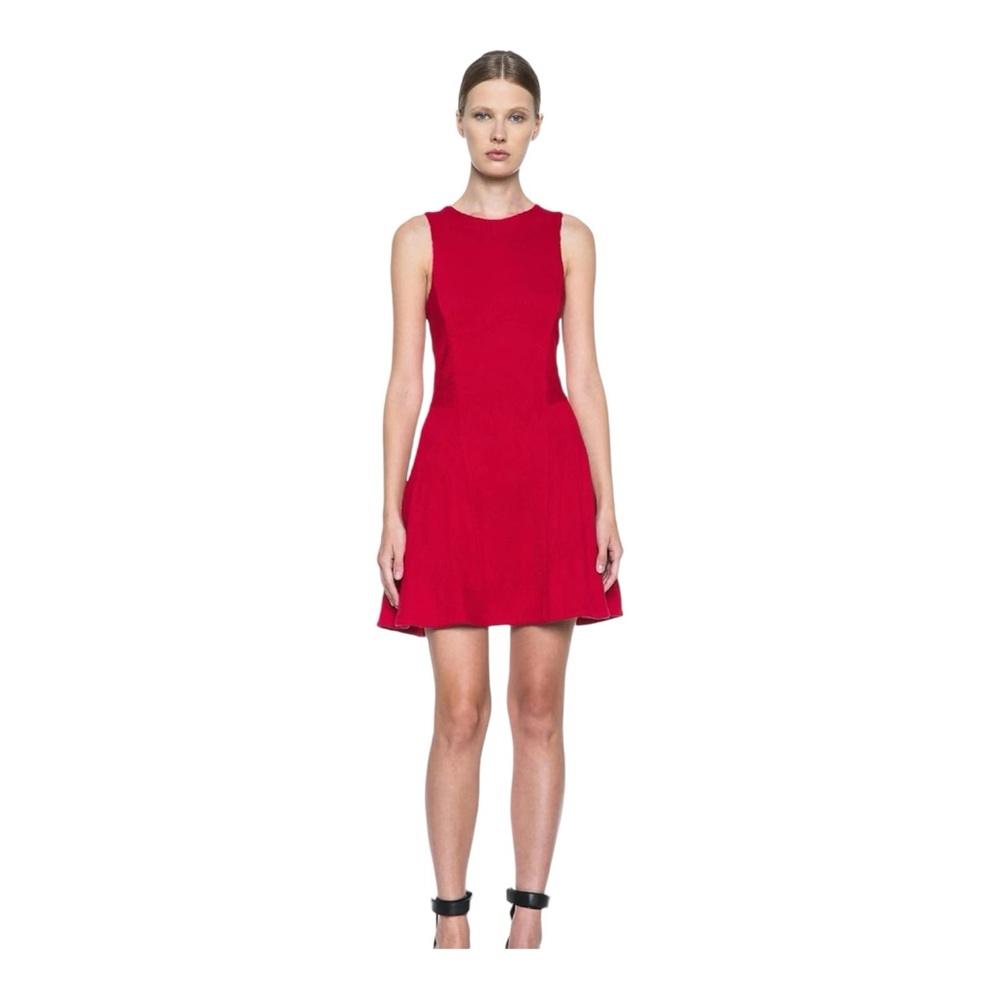 Rag & Bone Women's Geneva Textured Sleeveless Holiday Dress Red Size Small